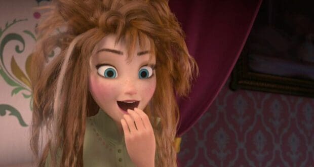 anna frozen coronation day drool sleep