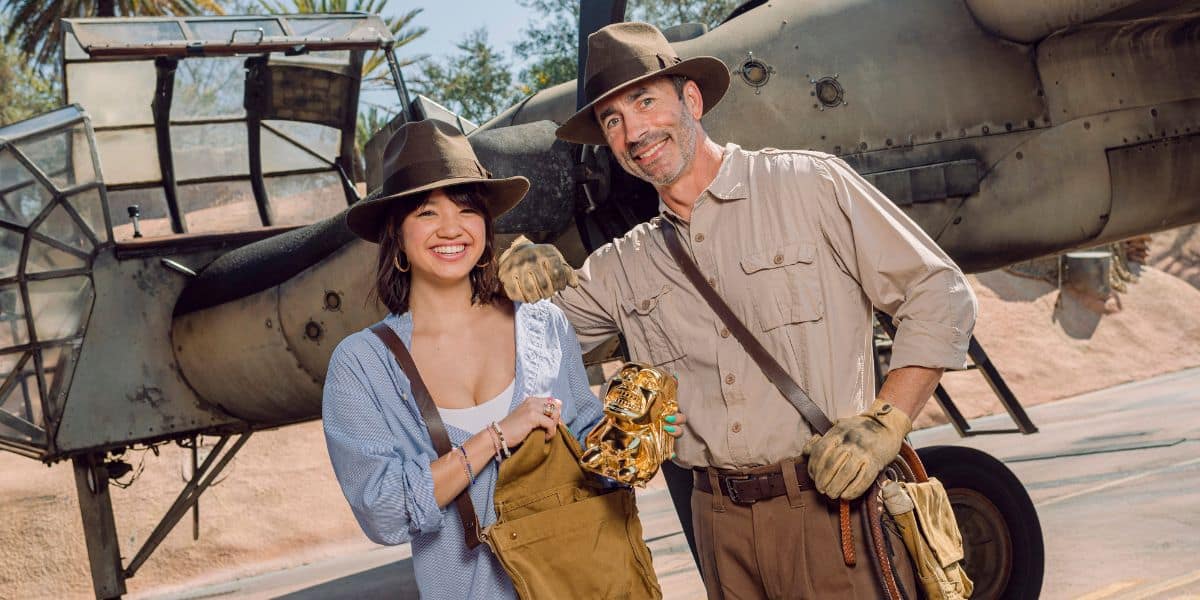 Elizabeth Lee and Indiana Jones 