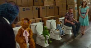 Scene from The Muppets with Characters sitting on Toilets