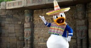 Donald Duck at Mexico in EPCOT