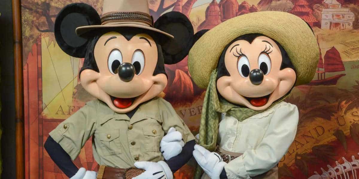 Mickey and Minnie at Adventures Outpost in Animal Kingdom