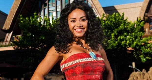 Moana meet and greet at the Aulani resort