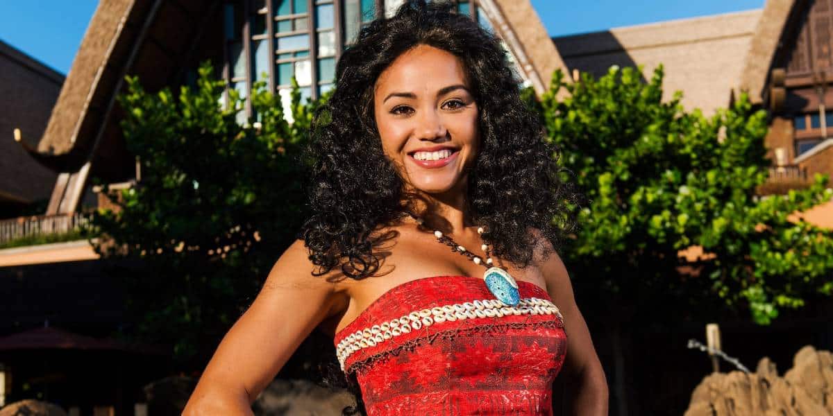 Moana meet and greet at the Aulani resort
