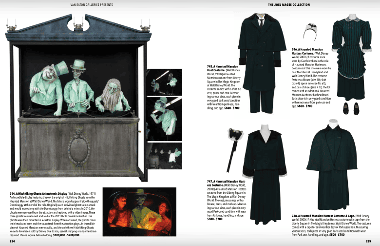 Catalog page of Haunted Mansion items