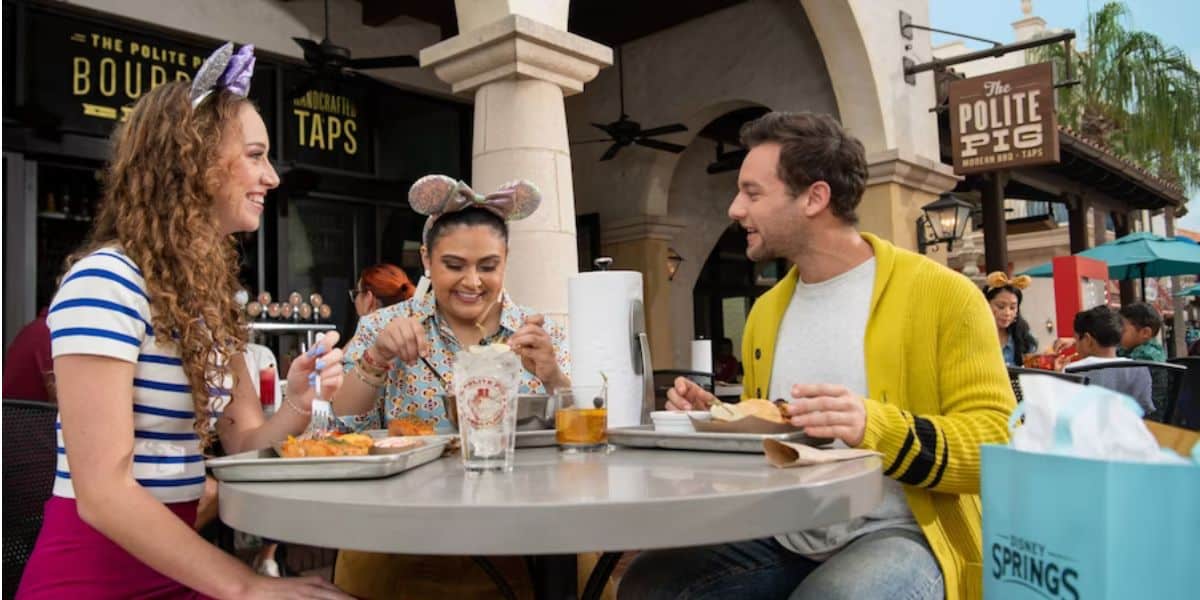 Guests at Disney Springs