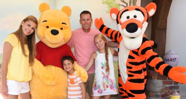 Winnie the Pooh and Tigger with Guests