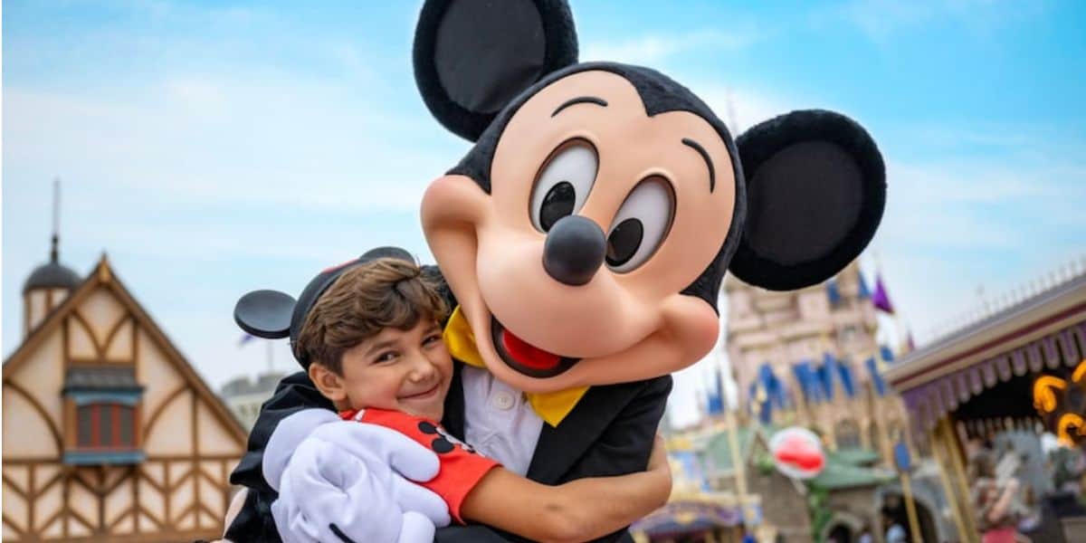 Disney Guest with Mickey Mouse