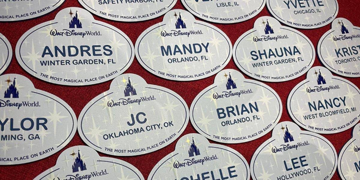 Cast Member name tags