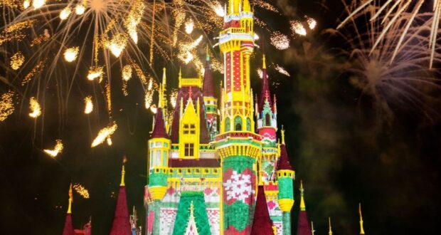 Magic Kingdom Cinderella Castle Christmas