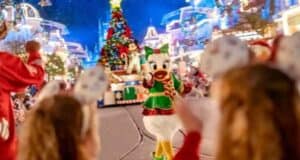 Disneyland celebrating Christmas and New year