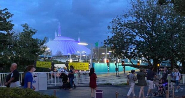 Magic Kingdom with Space Mountain in the distance