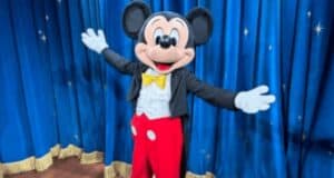 Mickey mouse blue background