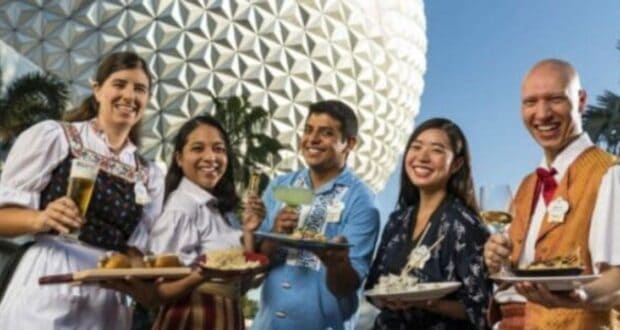 Disney Cast Members holding dishes