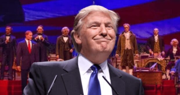 Donald Trump Hall of Presidents Lead