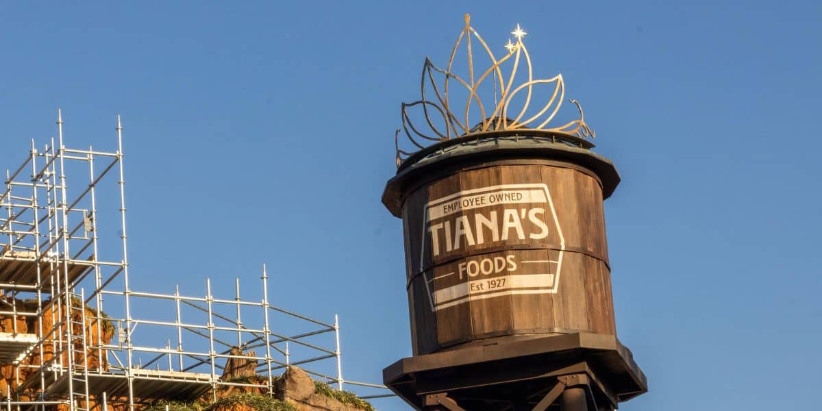 Tiana Bayou Adventure water tower