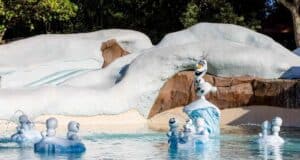 Blizzard Beach pool featuring Olaf