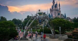 Cinderella Castle Tomorrowland Dusk