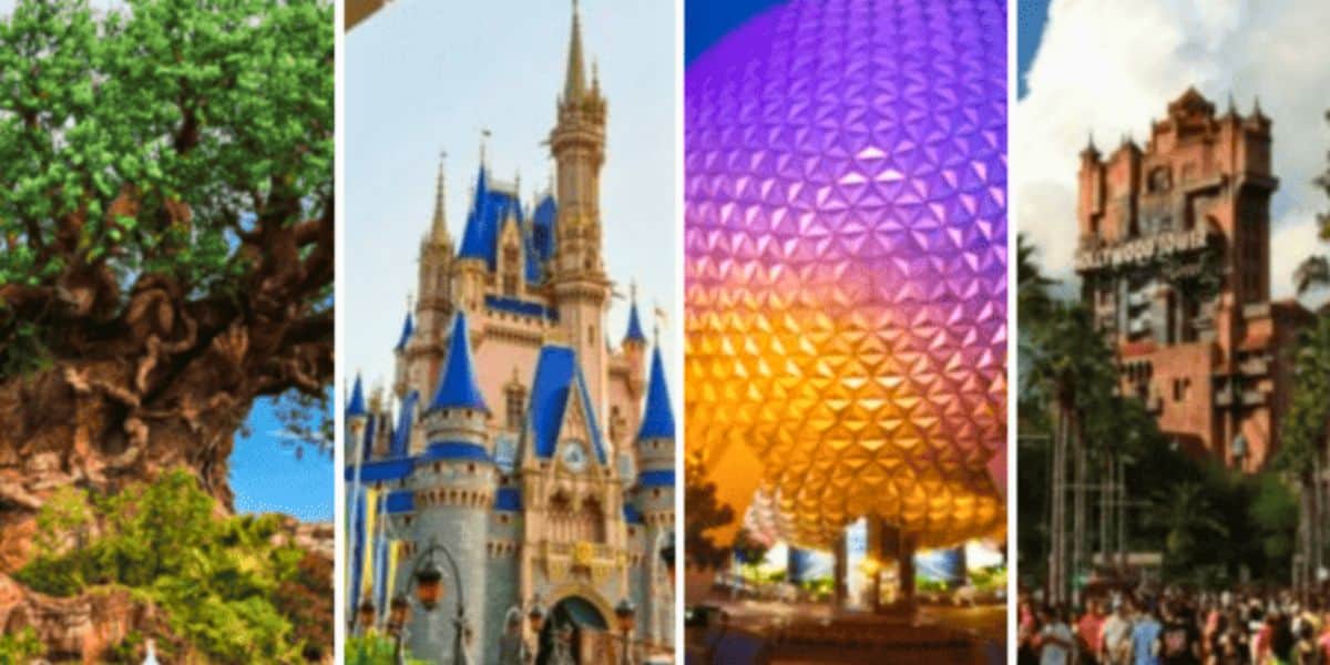 Disney's Animal Kingdom, Magic Kingdom, EPCOT, and Disney's Hollywood Studios at Walt Disney World Resort
