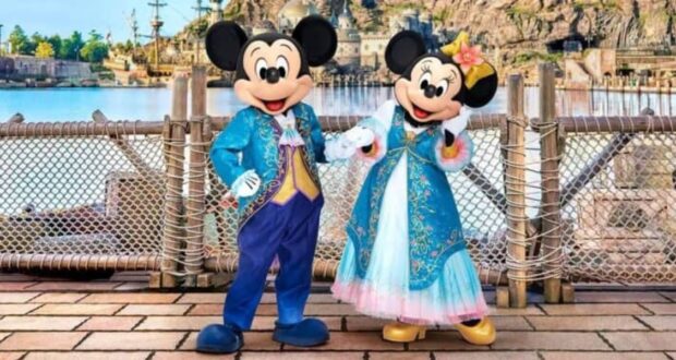Mickey and Minnie Mouse