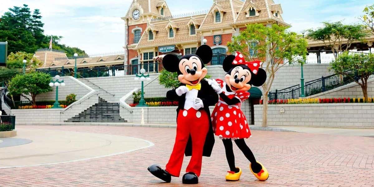 Mickey and Minnie Mouse