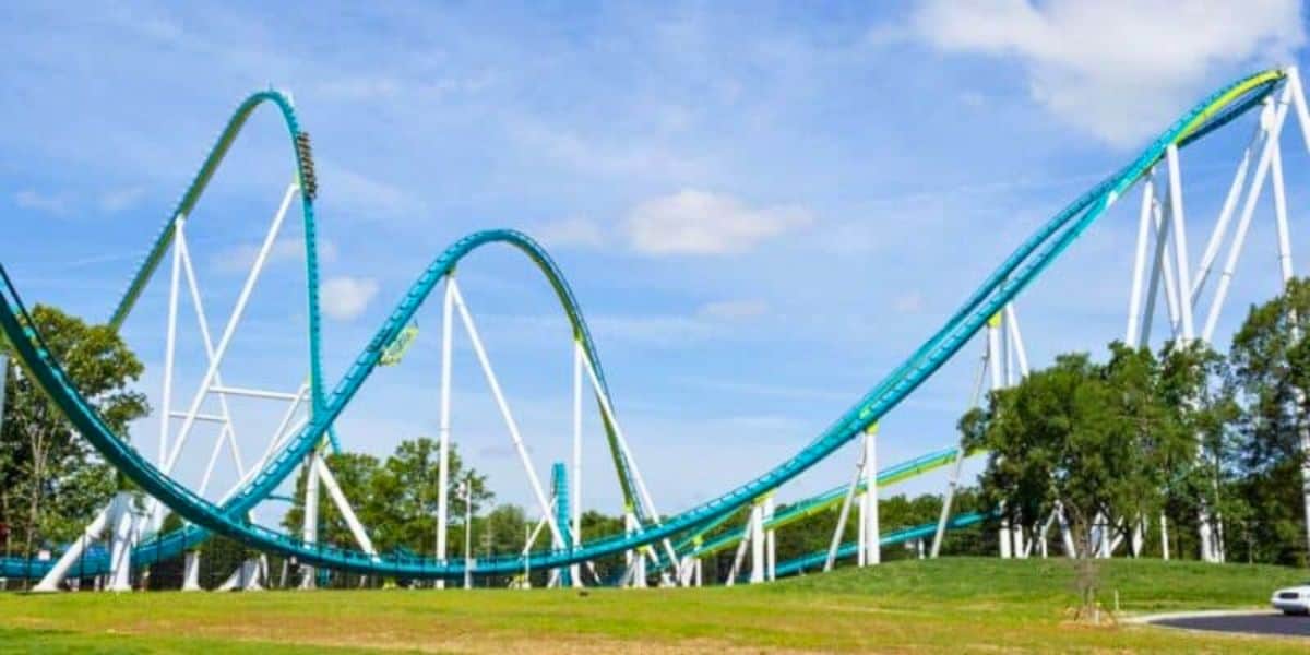 Fury 325 coaster track at Carowinds