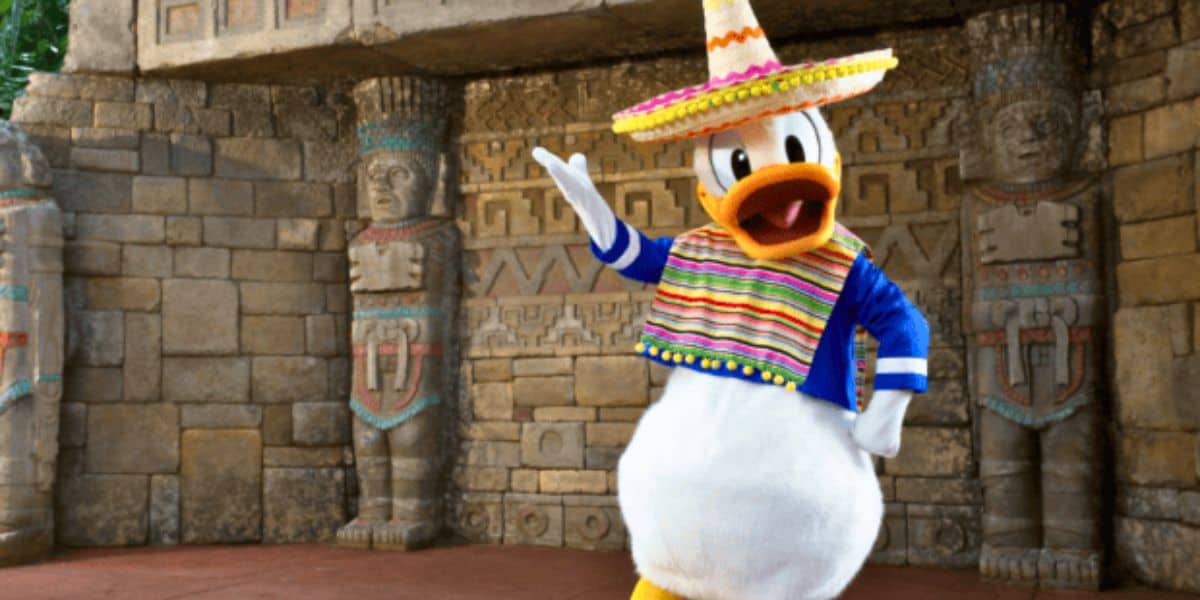 donald duck meet and greet in mexico pavilion, epcot