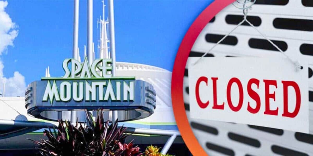 Disneyland Attraction closed now; Space Mountain