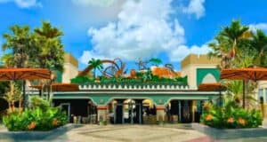 Front entrance to Busch Gardens Tampa Bay in Florida