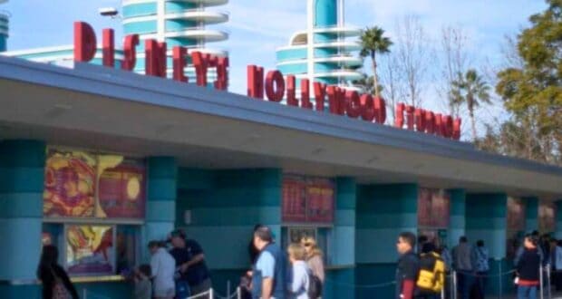 Guests entering Disney's Hollywood Studios Theme Park at Walt Disney World Resort