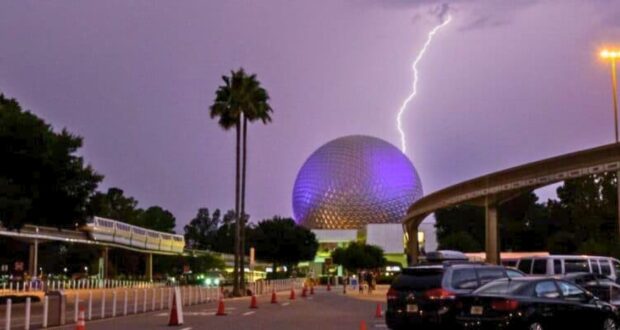 Lightning at EPCOT in Walt Disney World Resort