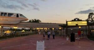 Monorail outside Magic Kingdom