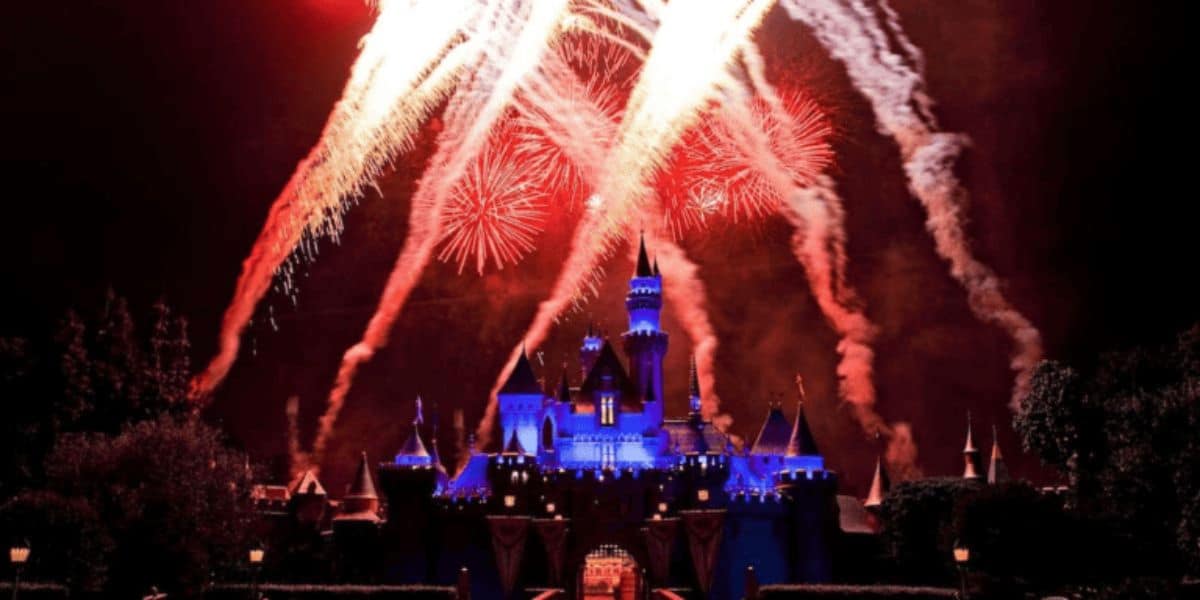Fireworks at Disneyland