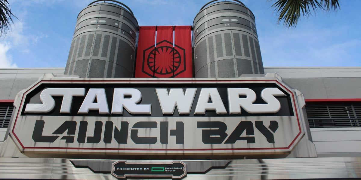 Sign for Star Wars Launch Bay at Disney's Hollywood Studios