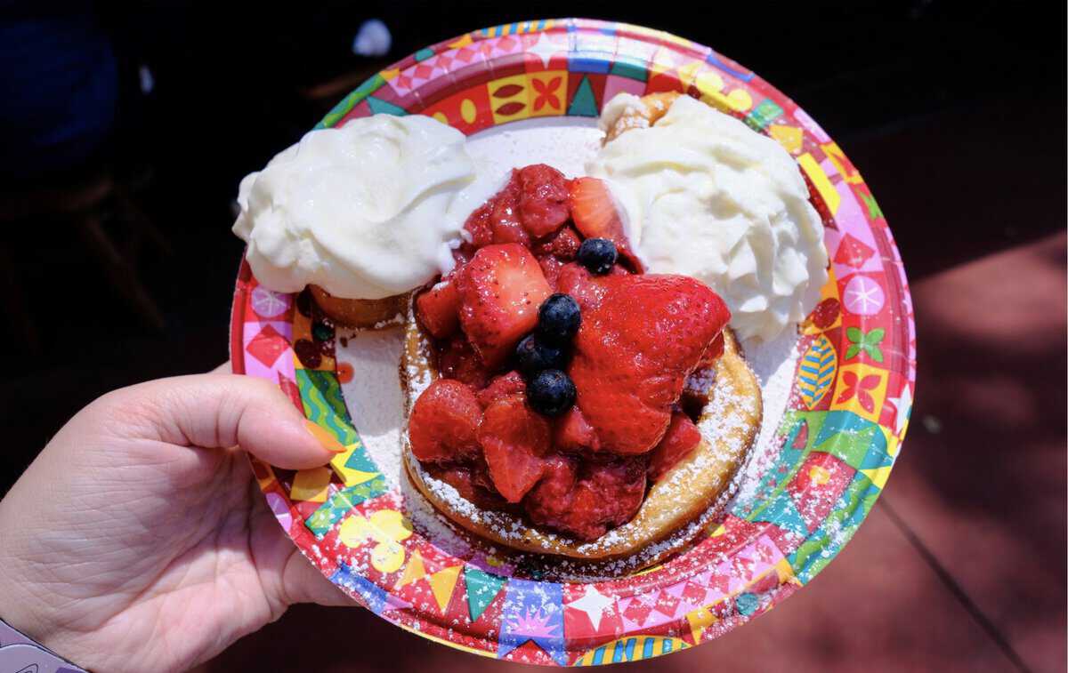 Mickey Waffle with Berries From Sleepy Hollow Refreshments