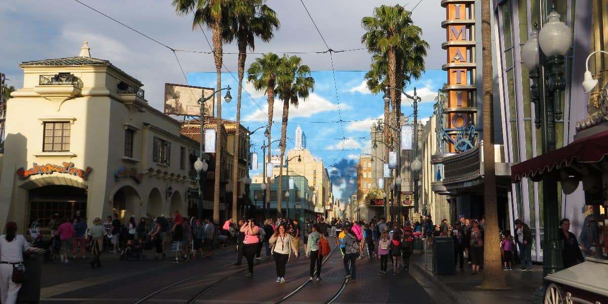 Guests in Hollywood Land at Disney California Adventure Park