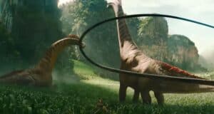 Two sauropods in the new 'Jurassic World Rebirth' trailer