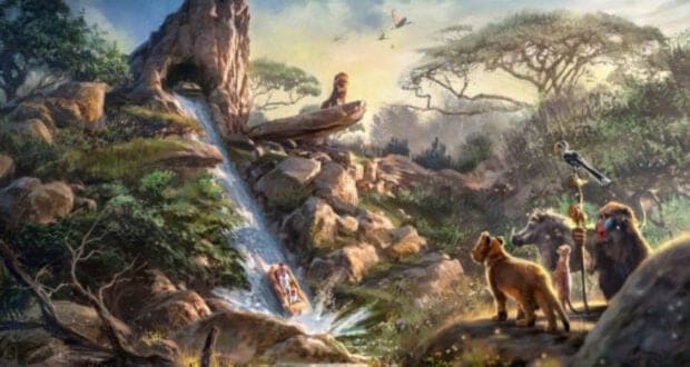 Concept art of 'The Lion King' attraction at Disneyland Paris