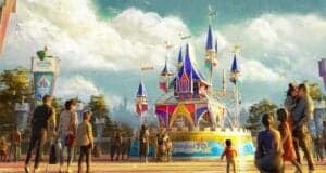 Concept art for the Disneyland70 sculpture celebrating Sleeping Beauty Castle