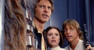 'Star Wars' trio of Han Solo, Princess Leia, and Luke Skywalker