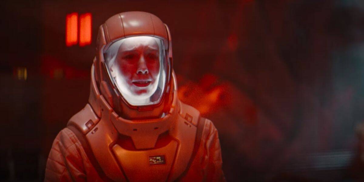 A scientist in a hazmat suit in 'Jurassic World Rebirth'