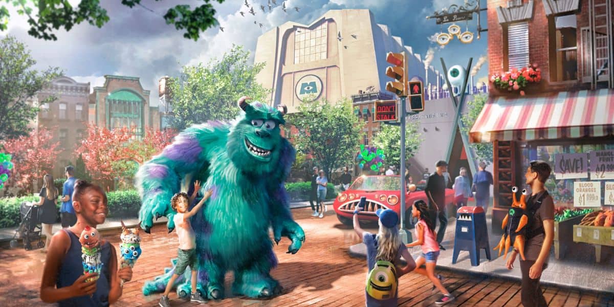 Concept art for Monstropolis at Disney's Hollywood Studios, which will replace Muppet*Vision 3D