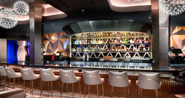 The interior of GEO-82 LOunge at EPCOT