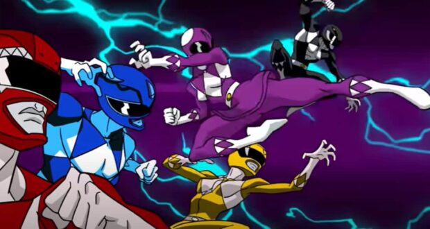 The Power Rangers ready for action in "Mighty Morphin Power Rangers: Rita's Rewind"