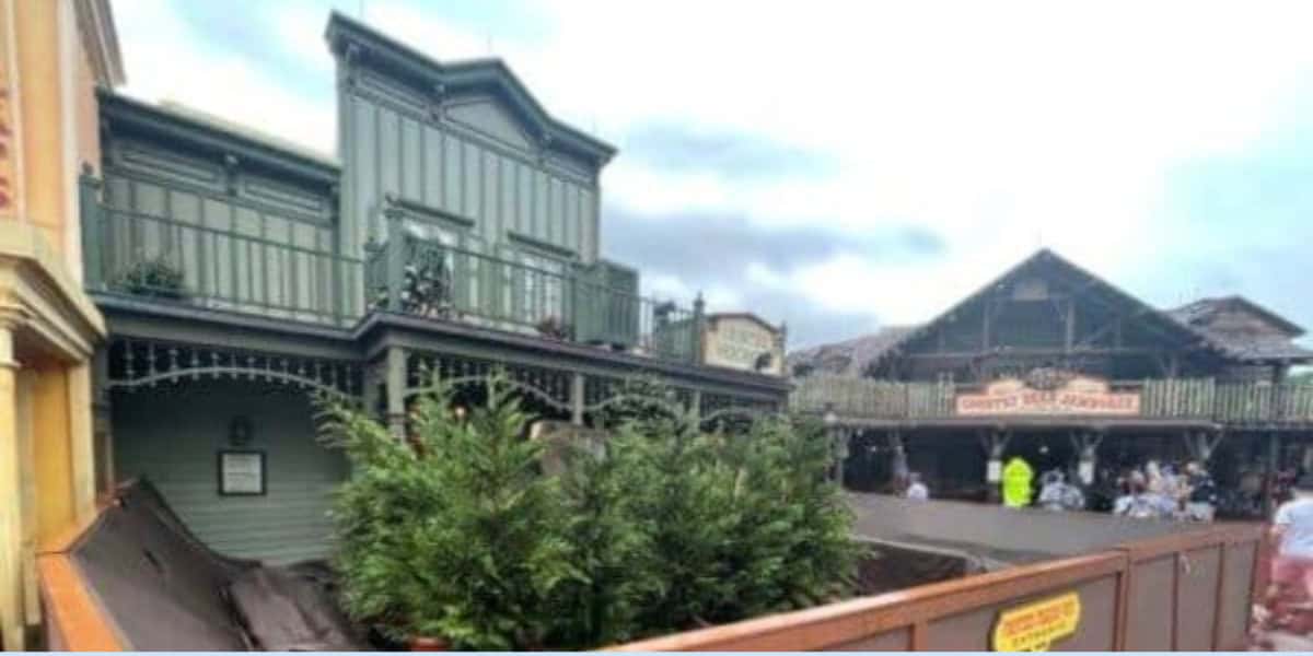 Construction in Frontierland at the Magic Kingdom