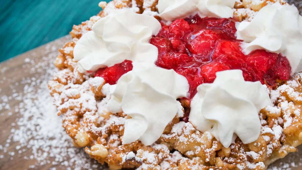 A funnel cake from Sleepy Hollow Refreshments