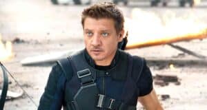 Jeremy Renner as Hawkeye in 'The Avengers'