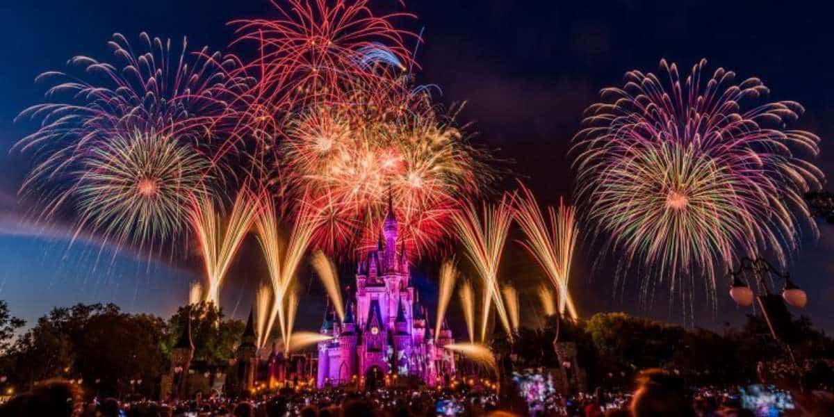 Spectacular fireworks burst over Cinderella Castle as Magic Kingdom thrills crowds celebrating July 4th and Disney’s 250th Birthday.