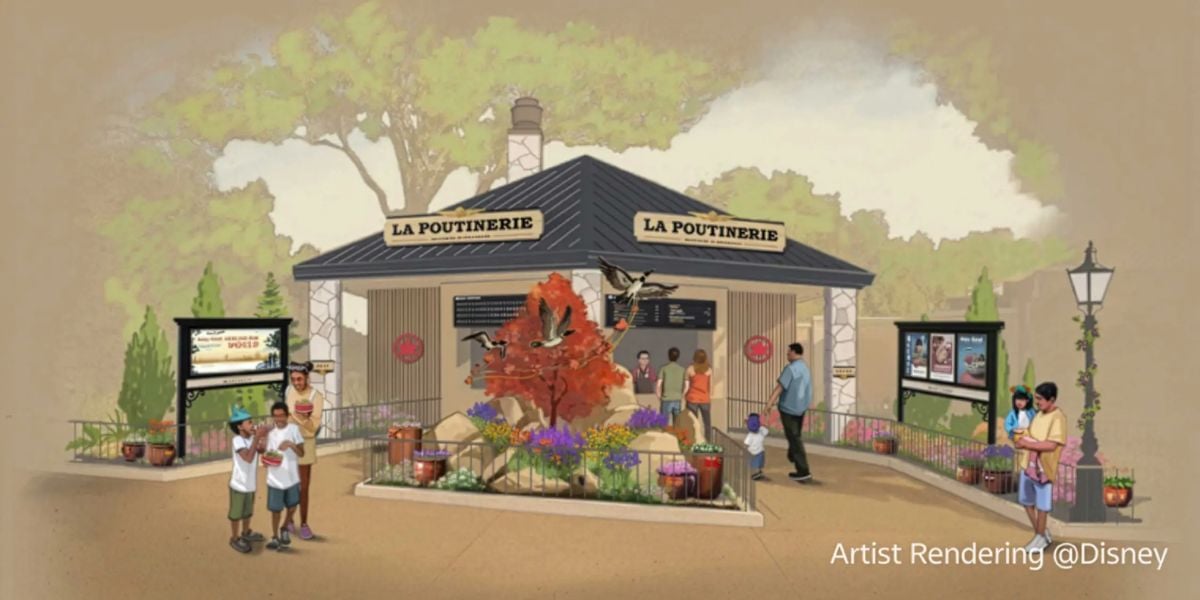 Rendering of La Poutinerie kiosk 