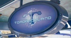 Tomorrowland Monorail sign at Disneyland Park