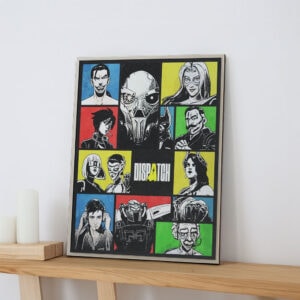 Brutalist Dispatch Poster - Wall Art for Any Room - Hero Textured Print